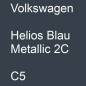 Preview: Volkswagen, Helios Blau Metallic 2C, C5.